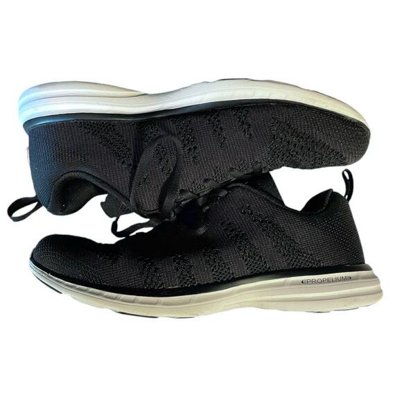 APL TechLoom Pro Running Sneaker Men’s 7 Black / White / Gum Walking Comfort - Picture 10 of 16